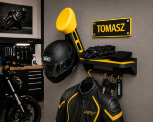 Uchwyt na kask motocyklowy