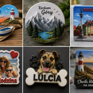 Personalizowane magnesy na lodówkę 3D i sublimowane